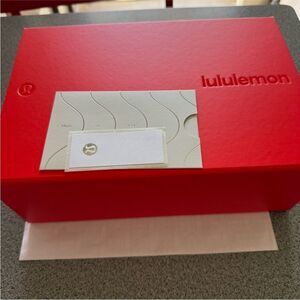 NEW Lululemon Red Gift Box New Empty Storage Keepsake